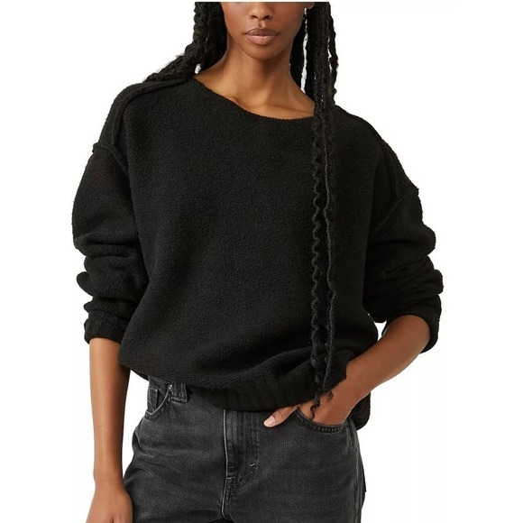 We The Free Sweaters - WE THE FREE CARE EASTWOOD TUNIC SWEATER IN BLACK‎ NWOT WOMEN'S SIZE SMALL